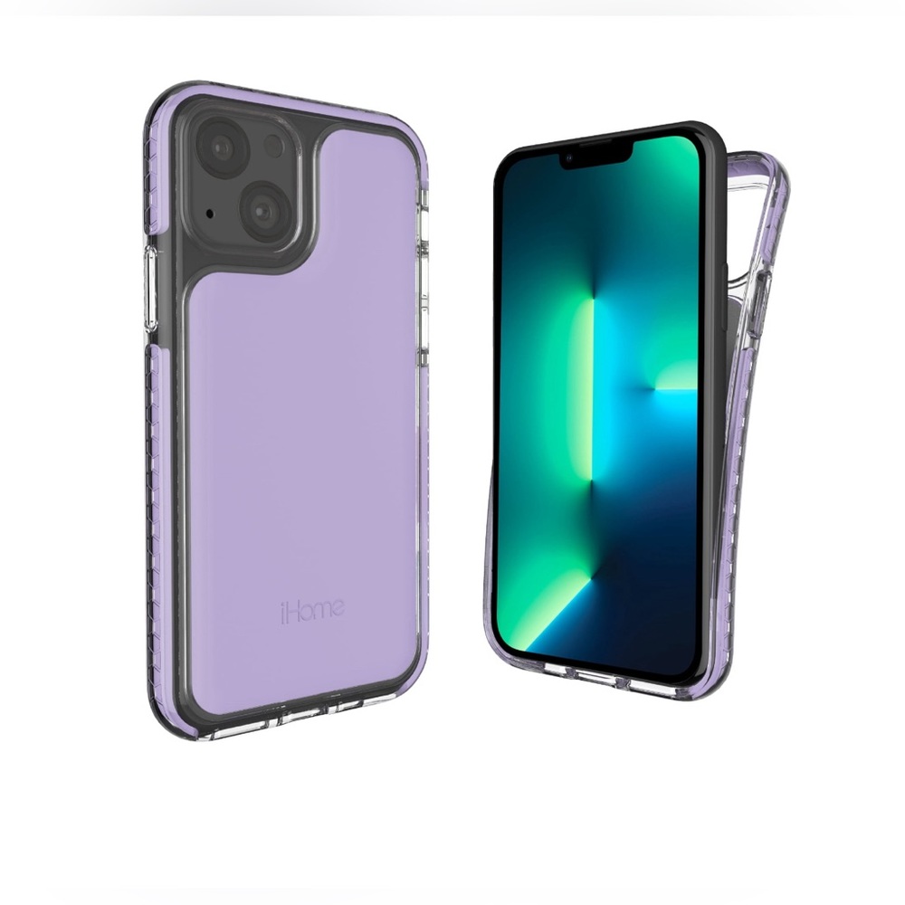 iHome Velo Silicone Impact Case for iPhone 13, Lavender